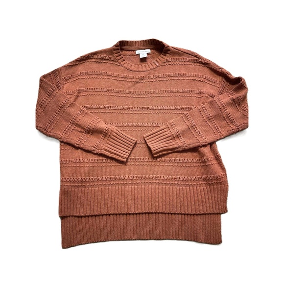 NWT Cupcakes And Cashmere Cream Pullover Round Neck Textured Sweater - Picture 1 of 4